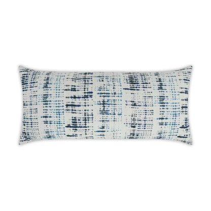 Mizu Handmade Outdoor Lumbar Pillow-Outdoor Pillows-D.V. Kap-Indigo-LOOMLAN