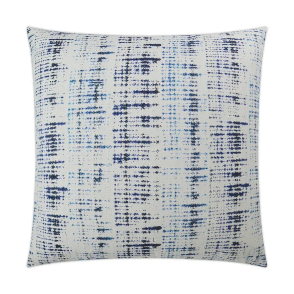 Mizu Handmade Outdoor Pillow-Outdoor Pillows-D.V. Kap-Indigo-LOOMLAN