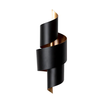 Modern Aphelion Sconce Matte Black And Gold - LOOMLAN - SUNPAN - Wall Sconces