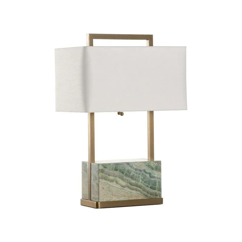 Modern Brass Finish Table Lamp - LOOMLAN - Wildwood - Table Lamps