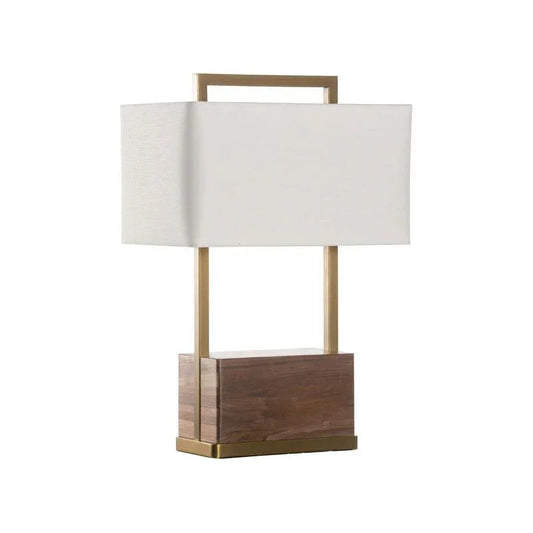 Modern Brass Finish Table Lamp - LOOMLAN - Wildwood - Table Lamps