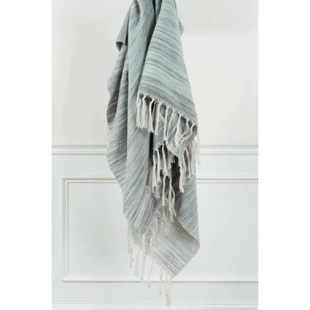 Modern Outdoor Throw Blanket for Patio-Outdoor Blankets-LOOMLAN-Multi- Grays-LOOMLAN