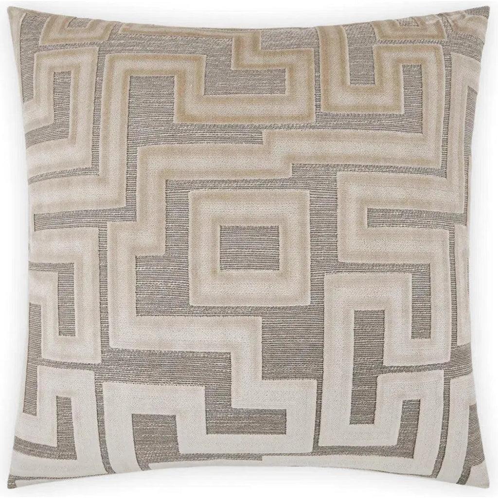 Modernist Oat Brown Throw Pillow With Insert - LOOMLAN - D.V. Kap - Throw Pillows