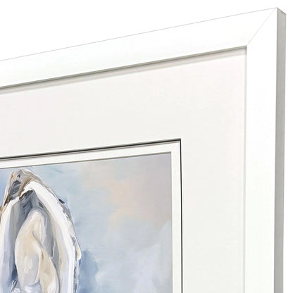 Mollusk Blue Glass Front Canvas Art