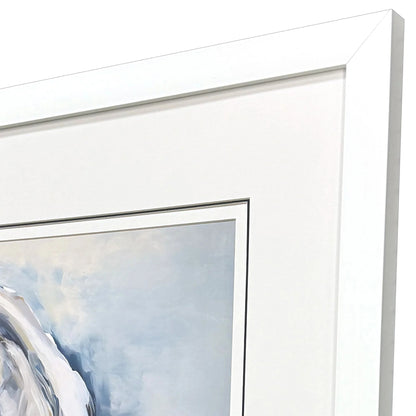 Mollusk Blue Glass Front Canvas Art