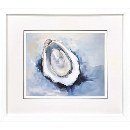 Mollusk Blue Glass Front Canvas Art