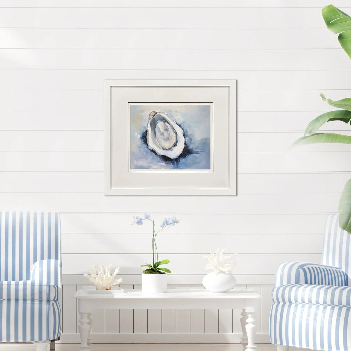 Mollusk Blue Glass Front Framed Wall Art -- view 6