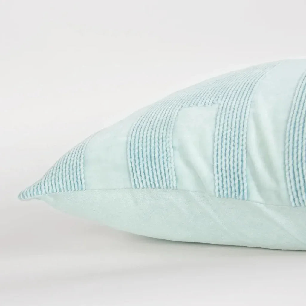 Mona Light Blue Throw Pillow Down Insert - LOOMLAN - LOOMLAN - Throw Pillows