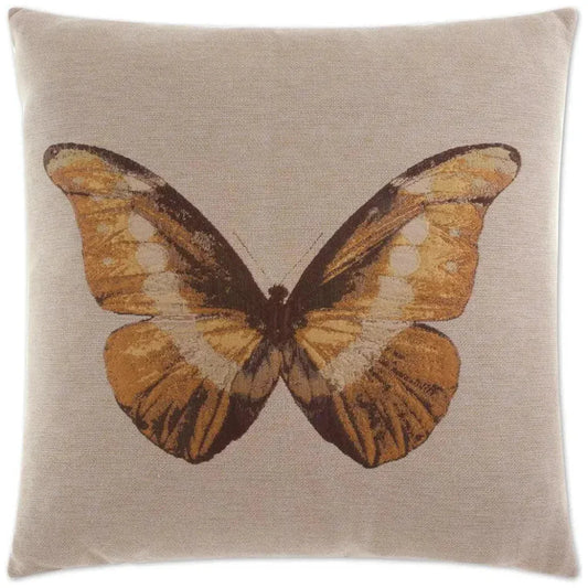 Monarch Yellow Throw Pillow With Insert - LOOMLAN - D.V. Kap - Throw Pillows