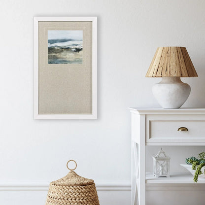 Moody Seas Blue Framed Wall Art -- view 2