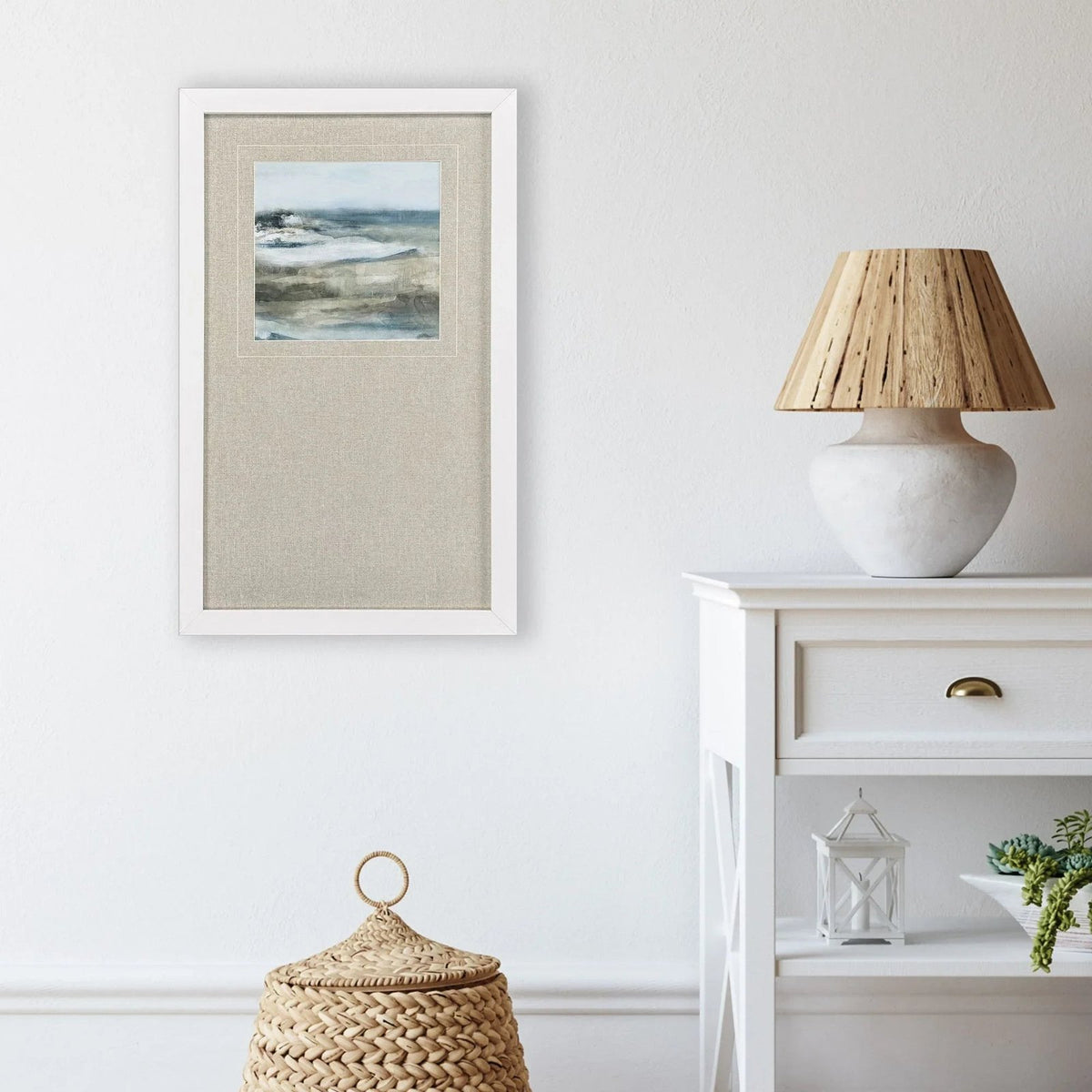 Moody Seas Blue Framed Wall Art -- view 6