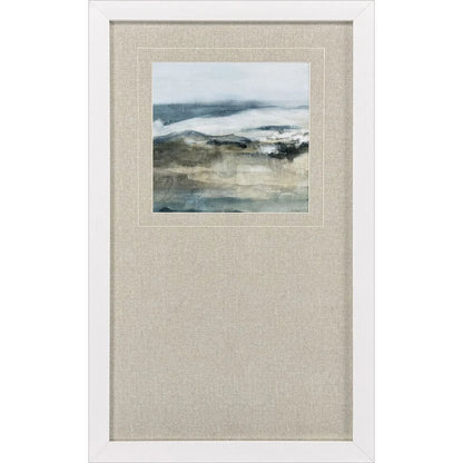Moody Seas Blue Framed Wall Art