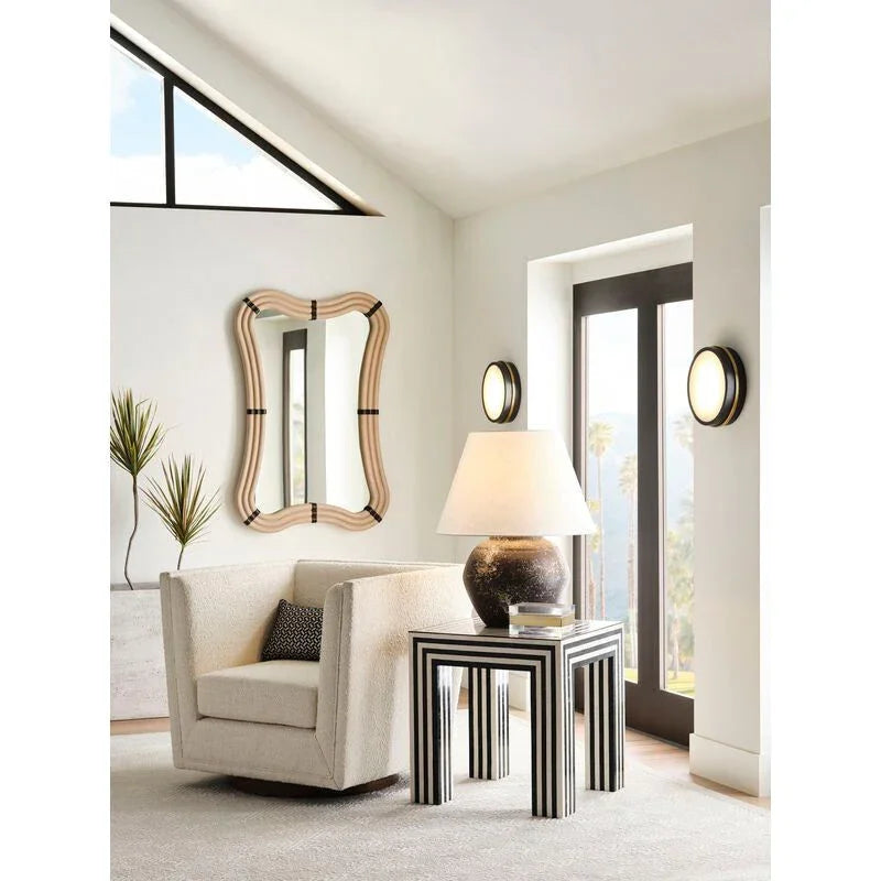 Moonlight Brass Framed Wall Sconce - LOOMLAN - Wildwood - Wall Sconces