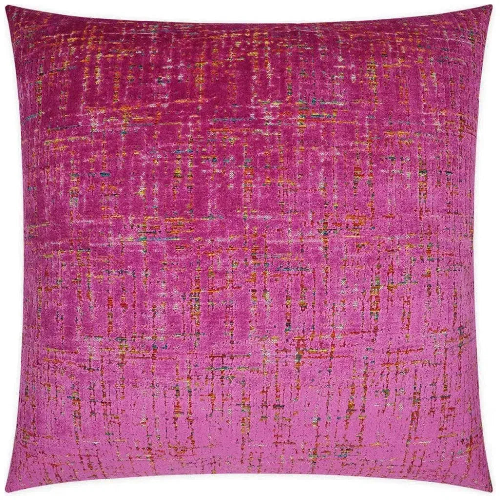 Moonstruck Fuchsia Abstract Fuchsia Large Throw Pillow - LOOMLAN - D.V. Kap - Throw Pillows