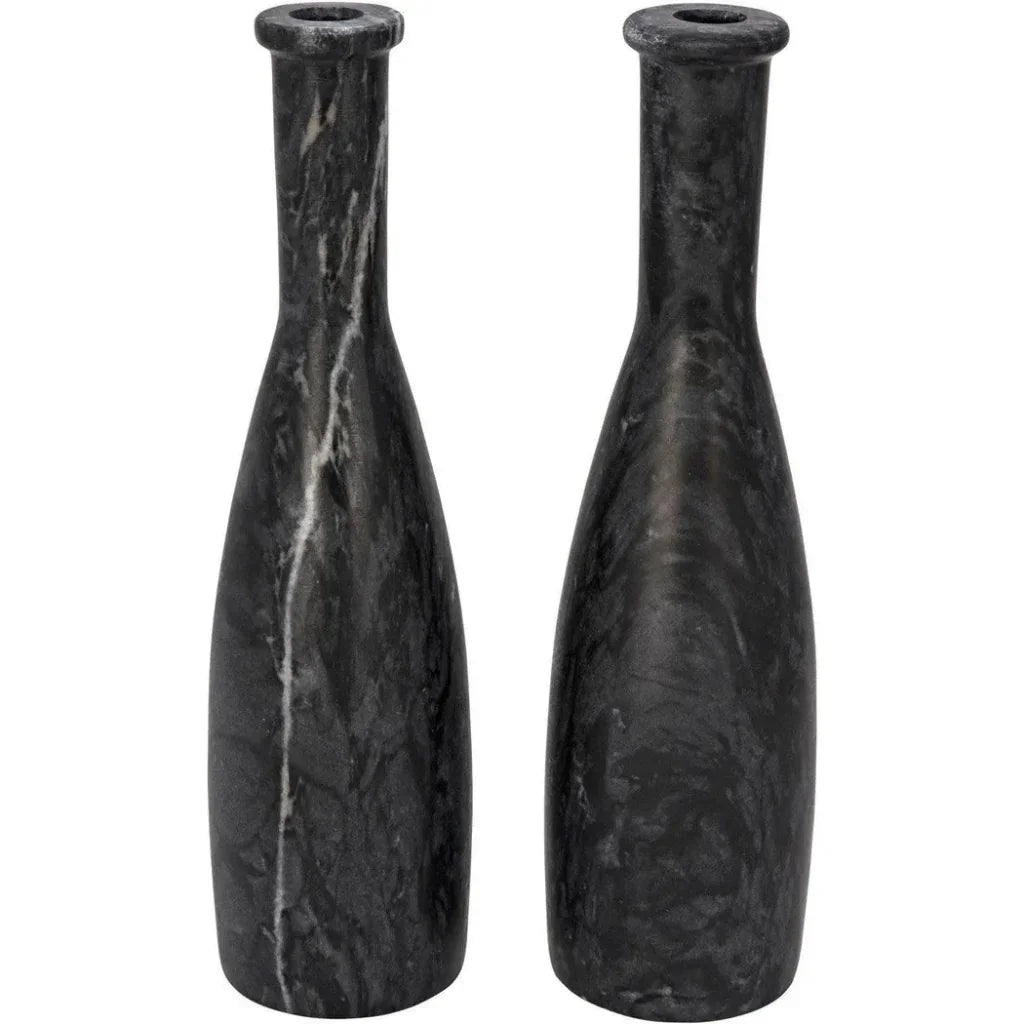 Moris Decorative Marble Candleholder 2Pc