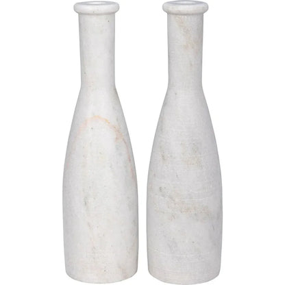 Moris Decorative Marble Candleholder 2Pc