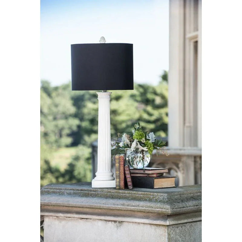 Morris White Table Lamp - LOOMLAN - Wildwood - Table Lamps