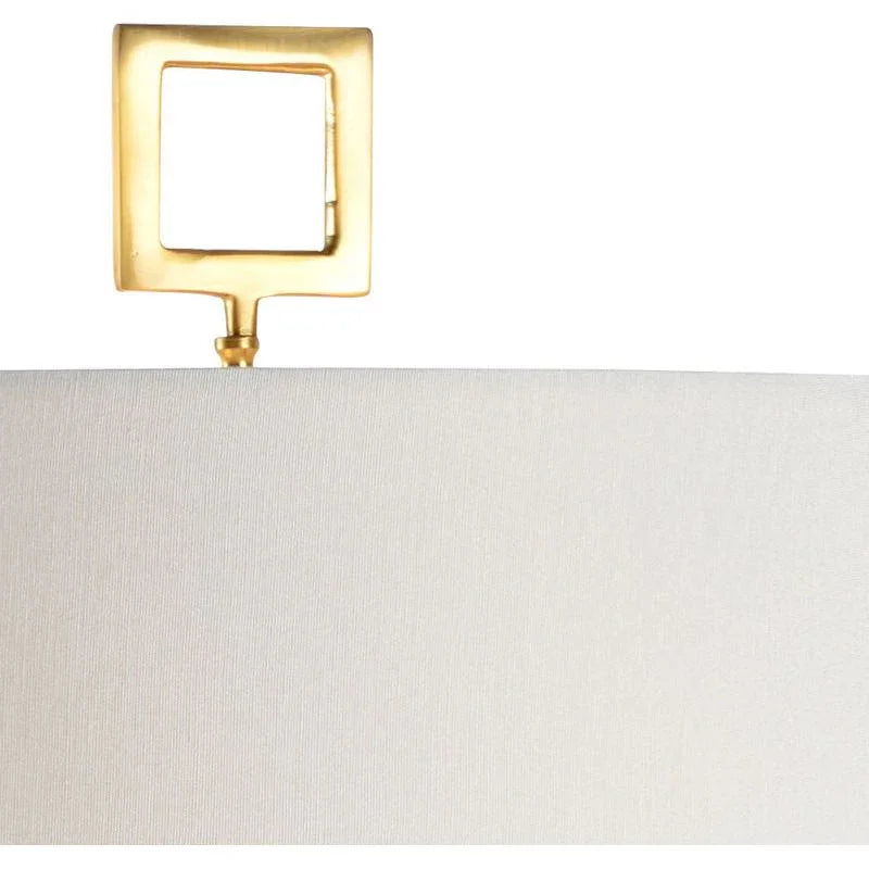 Morrow White Porcelain Brass Finish Table Lamp - LOOMLAN - Chelsea House - Table Lamps