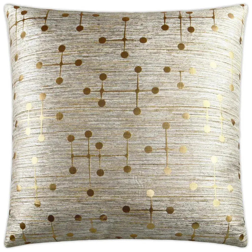 D.V. Kap Morse Gold Throw Pillow With Insert