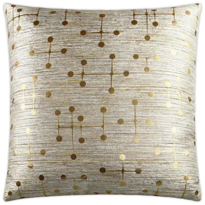 D.V. Kap Morse Gold Throw Pillow With Insert