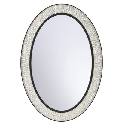 Mother of Pearl Frame Oval Wall Mirror
