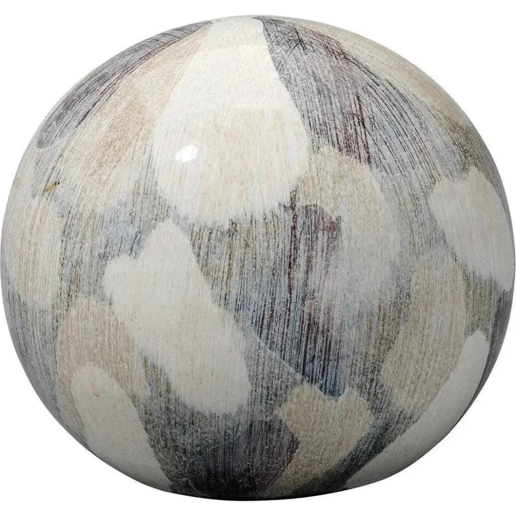 Multicolor Sphere Ceramic Decorative Object