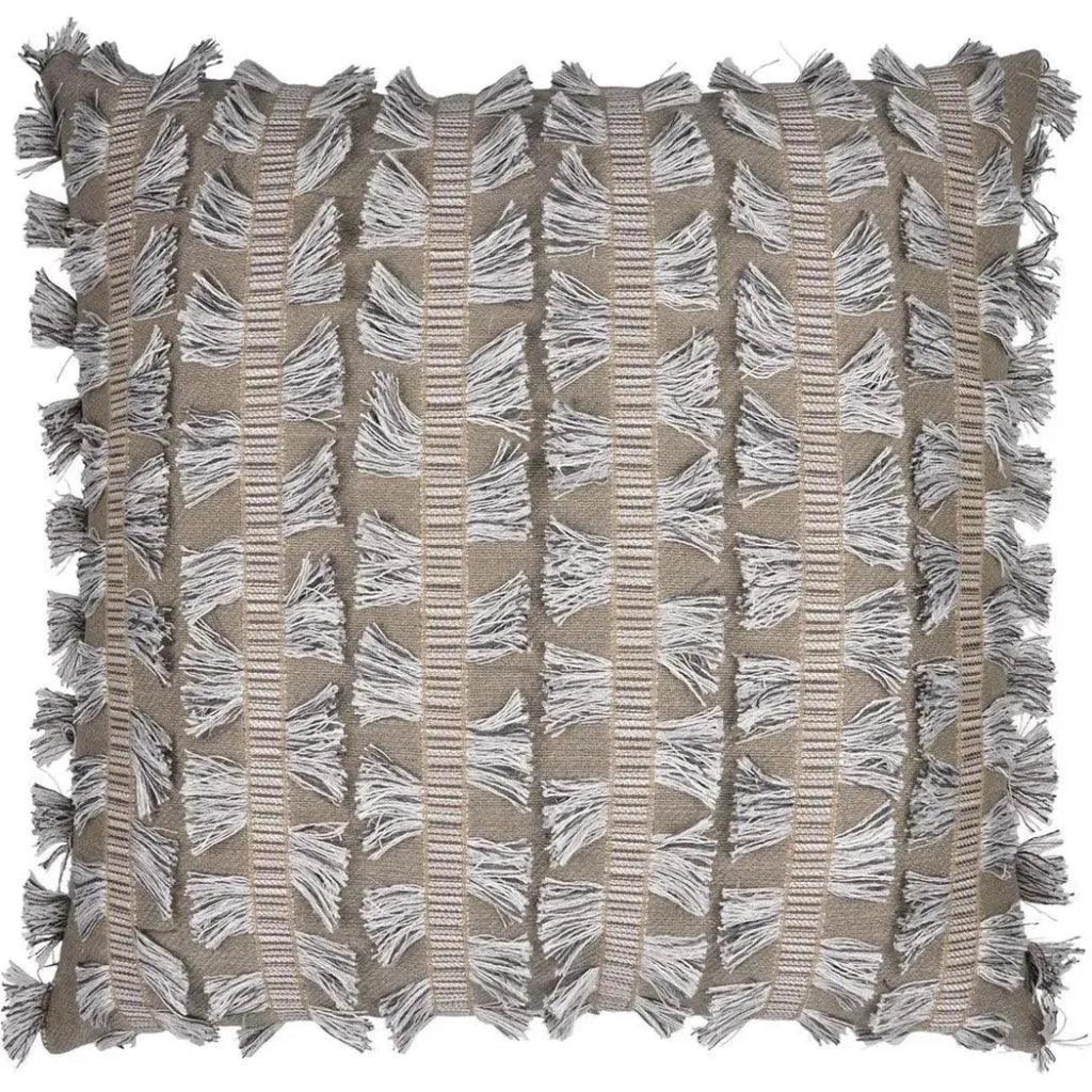 D.V. Kap Myro Textured Global Grey Tan Large Throw Pillow Insert