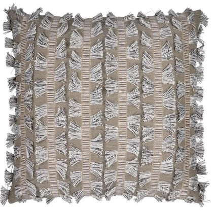 D.V. Kap Myro Textured Global Grey Tan Large Throw Pillow Insert