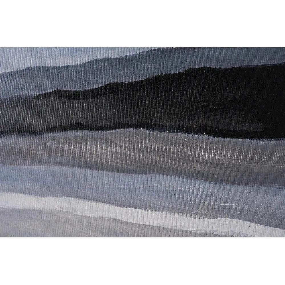 Mystic Landscape Wall Art 72x22 Black Floater - LOOMLAN - SUNPAN - Canvas Art