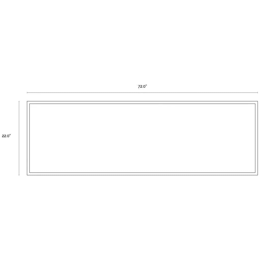 Mystic Landscape Wall Art 72x22 Black Floater - LOOMLAN - SUNPAN - Canvas Art