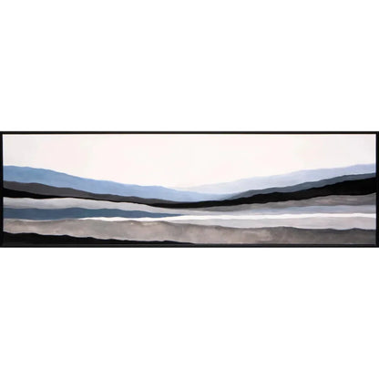 Mystic Landscape Wall Art 72x22 Black Floater - LOOMLAN - SUNPAN - Canvas Art
