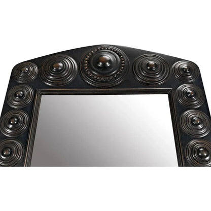 Nanna Mirror, Hand Rubbed Black Light Brown Trim - LOOMLAN - Noir - Wall Mirrors