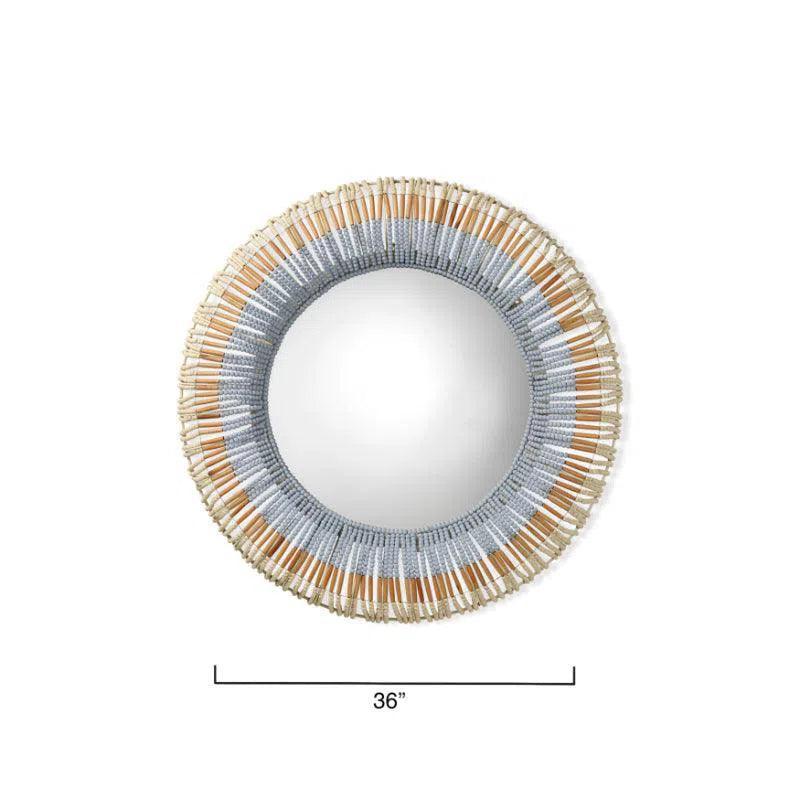 Native Beaded Mirror - LOOMLAN - Jamie Young - Wall Mirrors