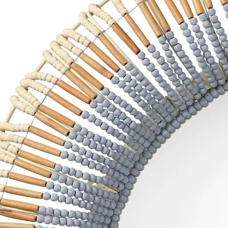 Native Beaded Mirror - LOOMLAN - Jamie Young - Wall Mirrors