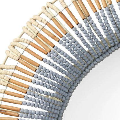 Native Beaded Mirror - LOOMLAN - Jamie Young - Wall Mirrors