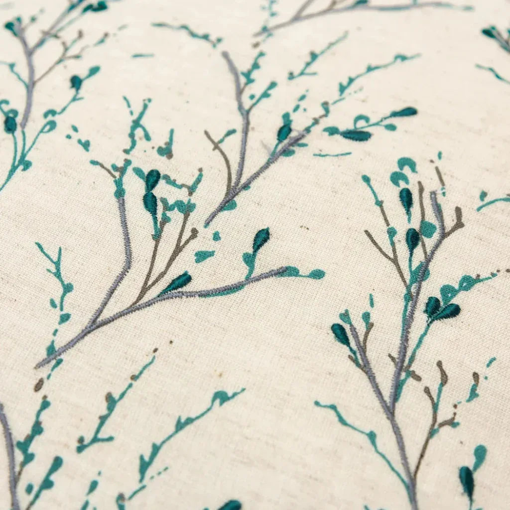 LOOMLAN Natural Ady Floral Throw Pillow Down Insert