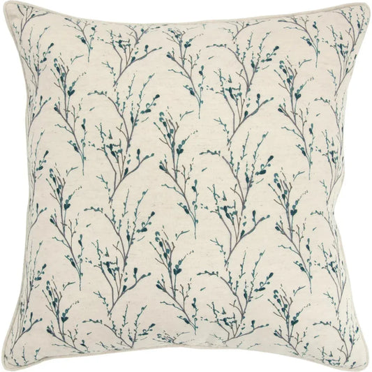 Natural Ady Floral Throw Pillow Down Insert - LOOMLAN - LOOMLAN - Throw Pillows