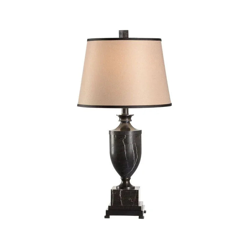 Natural Black Marble Urn Table Lamp - LOOMLAN - Wildwood - Table Lamps