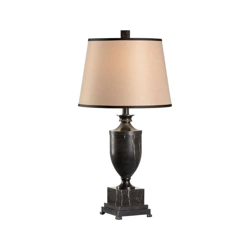 Natural Black Marble Urn Table Lamp - LOOMLAN - Wildwood - Table Lamps