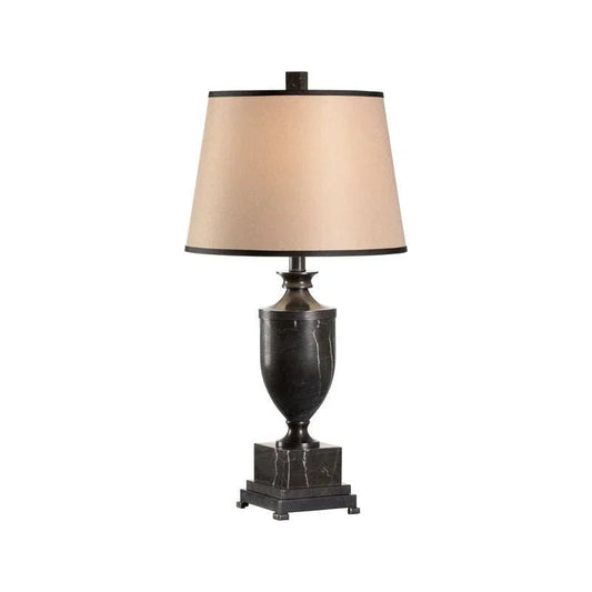 Natural Black Marble Urn Table Lamp - LOOMLAN - Wildwood - Table Lamps