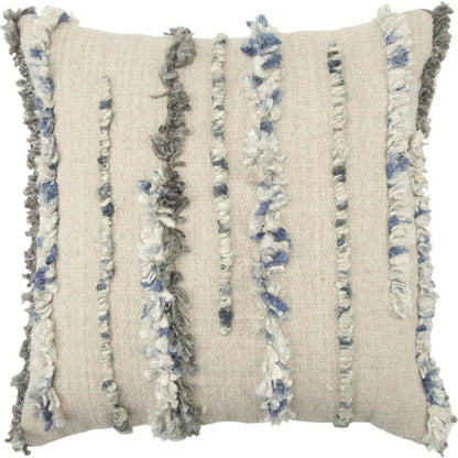 LOOMLAN Natural Cola Textured Throw Pillow Down Insert