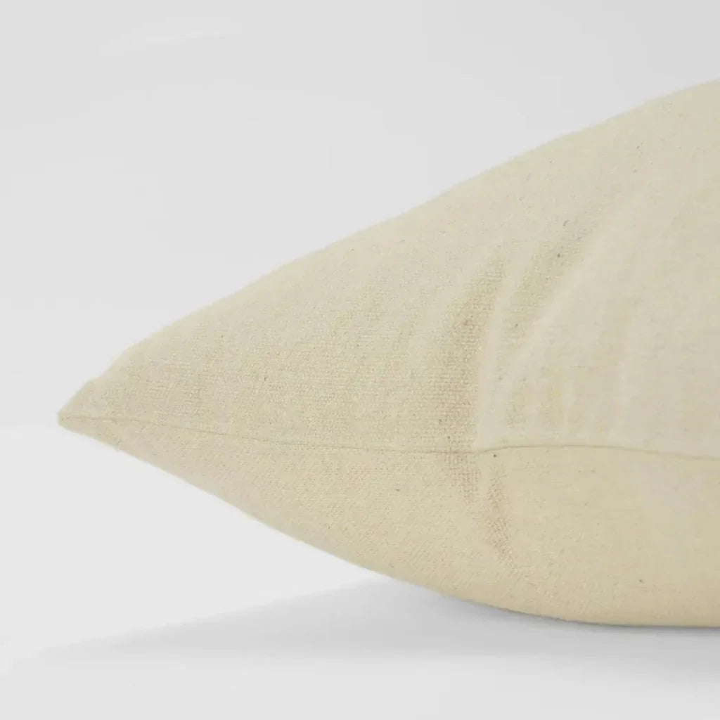 LOOMLAN Natural Faith Square Throw Pillow Cover With Insert
