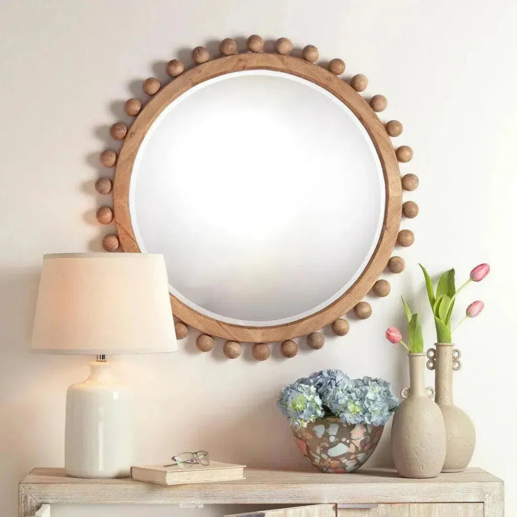 Natural Fir Wood Brighton Wall Mirror - LOOMLAN - Jamie Young - Wall Mirrors