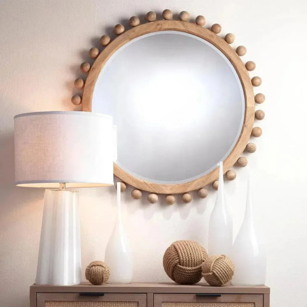 Natural Fir Wood Brighton Wall Mirror - LOOMLAN - Jamie Young - Wall Mirrors