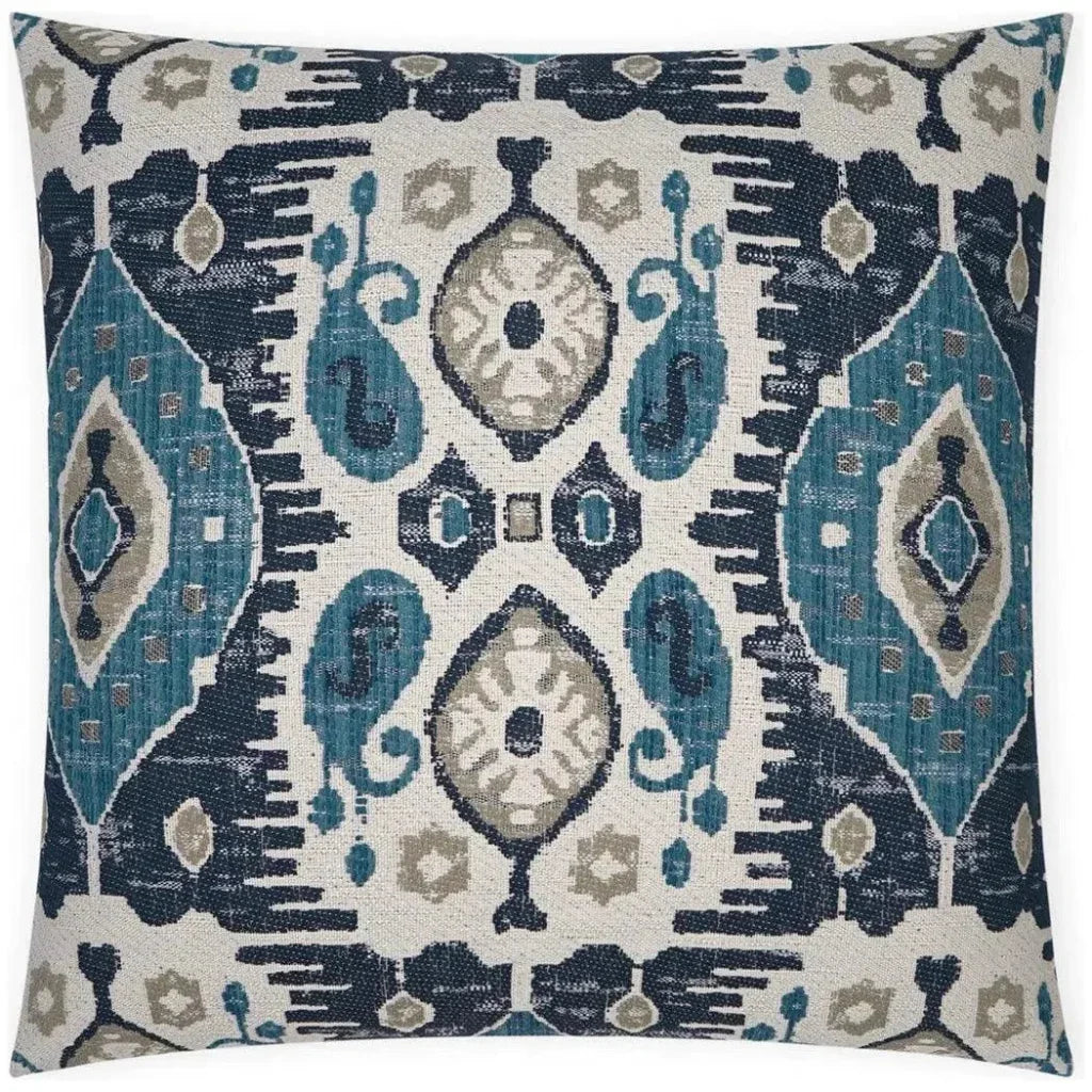 Navone Indigo Blue Teal Large Throw Pillow Insert - LOOMLAN - D.V. Kap - Throw Pillows