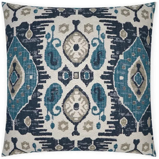 Navone Indigo Blue Teal Large Throw Pillow Insert - LOOMLAN - D.V. Kap - Throw Pillows