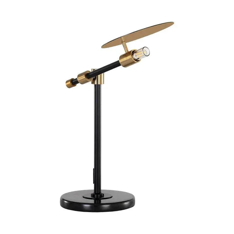 Neela Table Lamp Modern Black Marble Brass - LOOMLAN - SUNPAN - Table Lamps