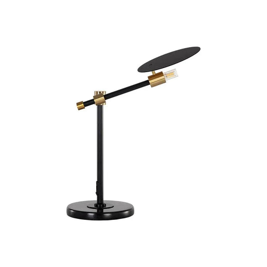 Neela Table Lamp Modern Black Marble Brass - LOOMLAN - SUNPAN - Table Lamps