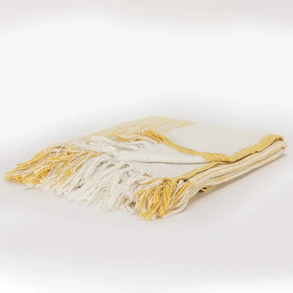 Nelly Boho Cotton Throw Blanket - LOOMLAN - LOOMLAN - Throw Blankets