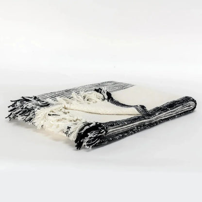 Nelly Boho Cotton Throw Blanket - LOOMLAN - LOOMLAN - Throw Blankets